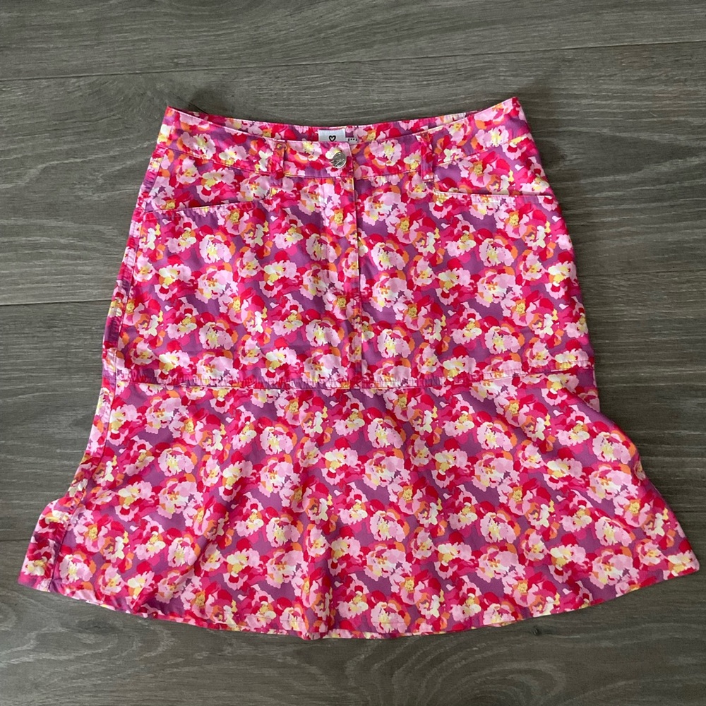 Daily Sports Pink Floral Golf Skort
